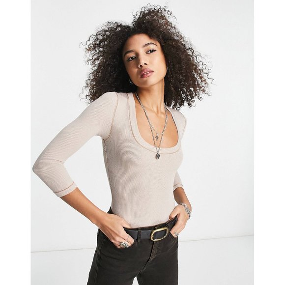 NWT Free People Hi Hon Bodysuit L - Picture 1 of 6